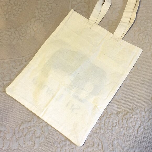 NWOT Sri Lanka Elephant Illustrated Cloth Tote Book Bag - Picture 4 of 5